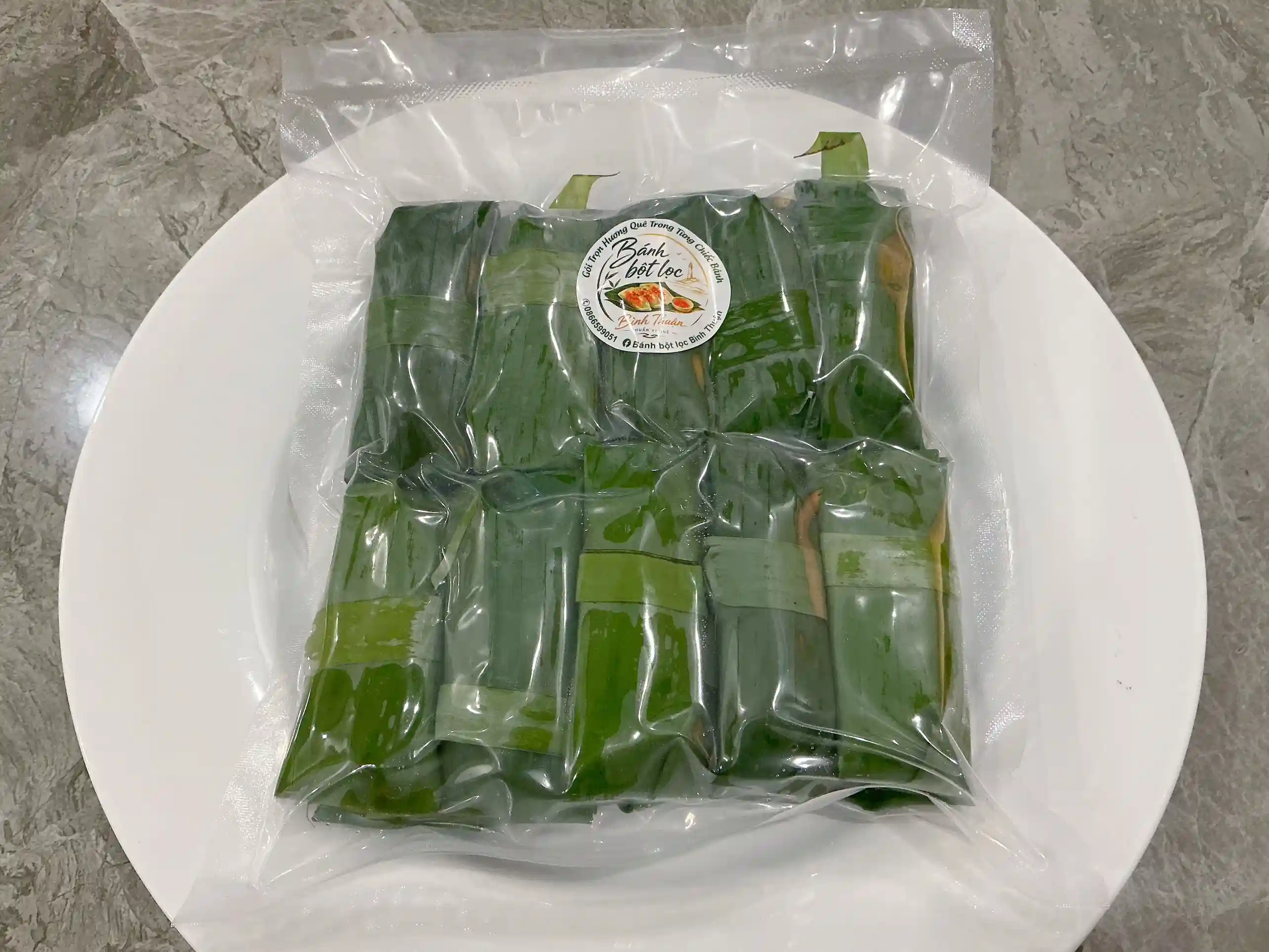 Set 10 bánh lá sống - Nhân 2 tôm / tôm thịt
