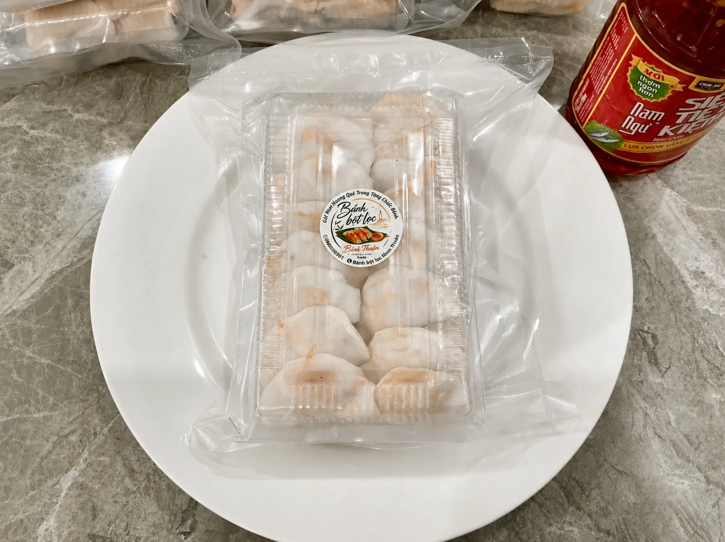 Hộp 500g bánh trần sống - Nhân tôm