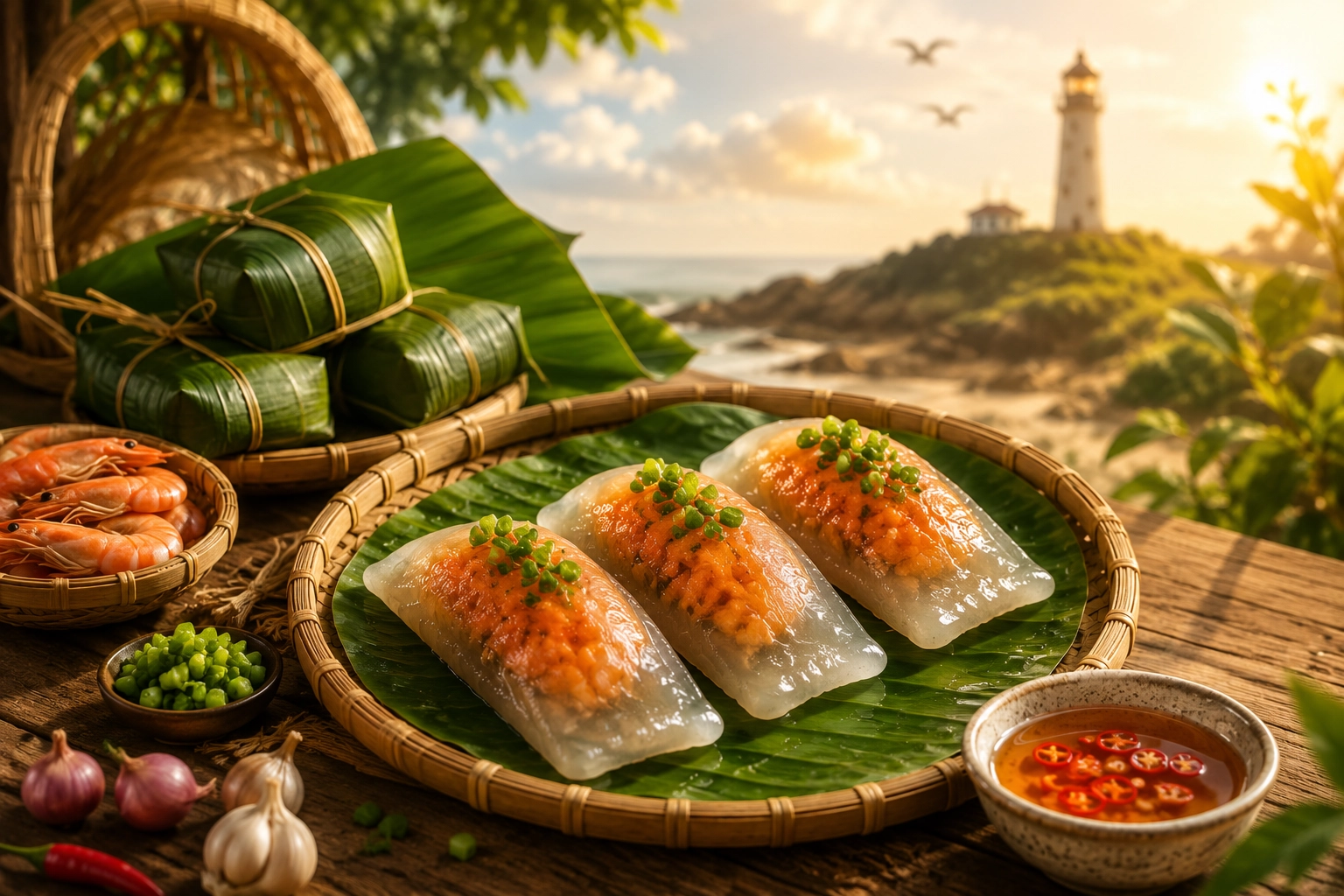 Câu chuyện Bánh Bột Lọc Bình Thuận với món bánh quê trên lá chuối